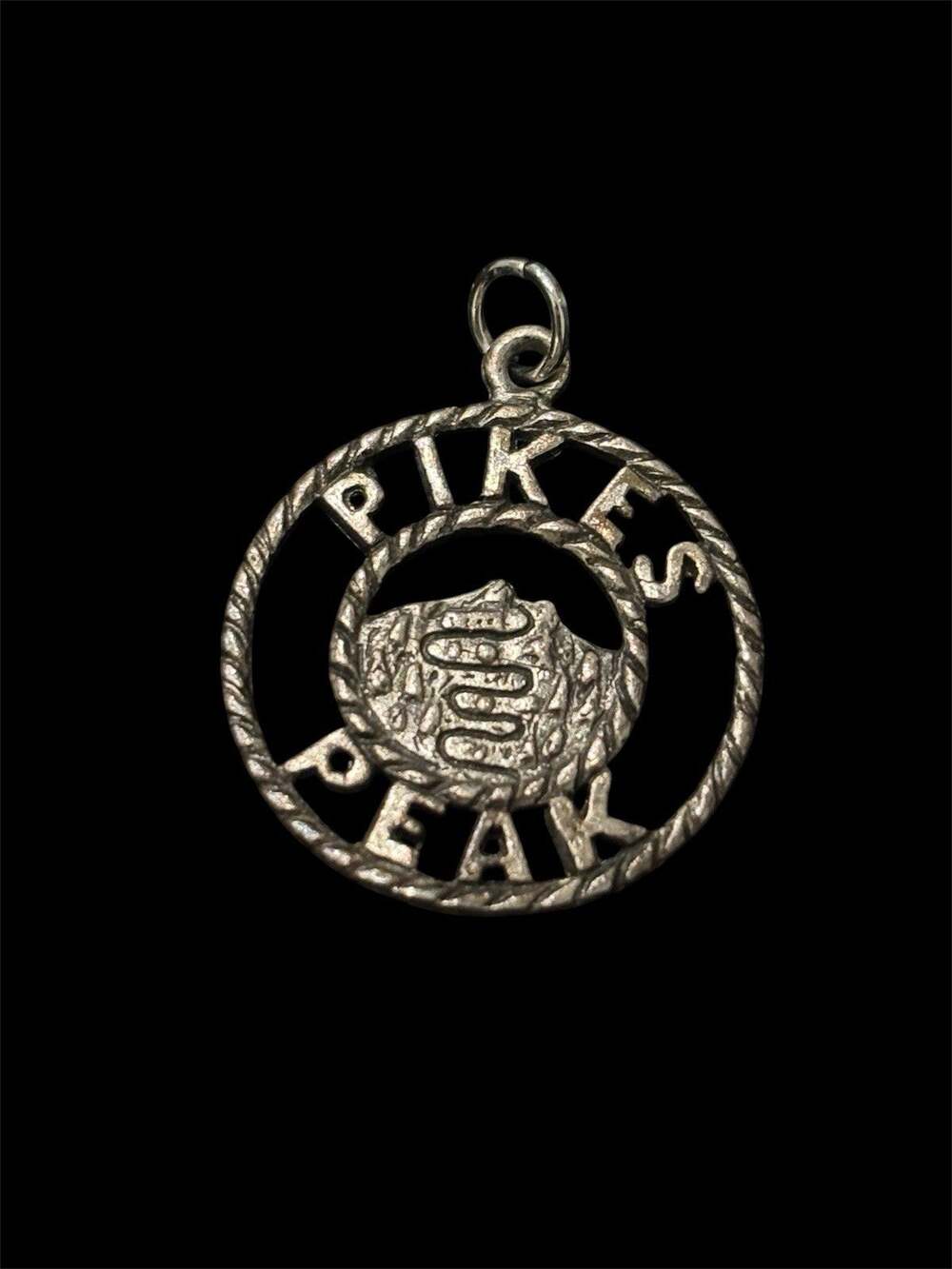 Vtg Sterling Silver Pikes Peak CO Fourteener Achievement Charm 925